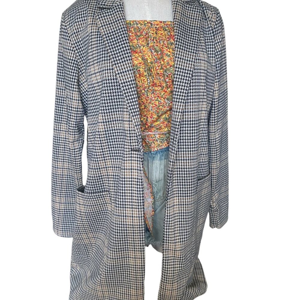 Philosophy Houndstooth Pattern Style Jacket - image 1
